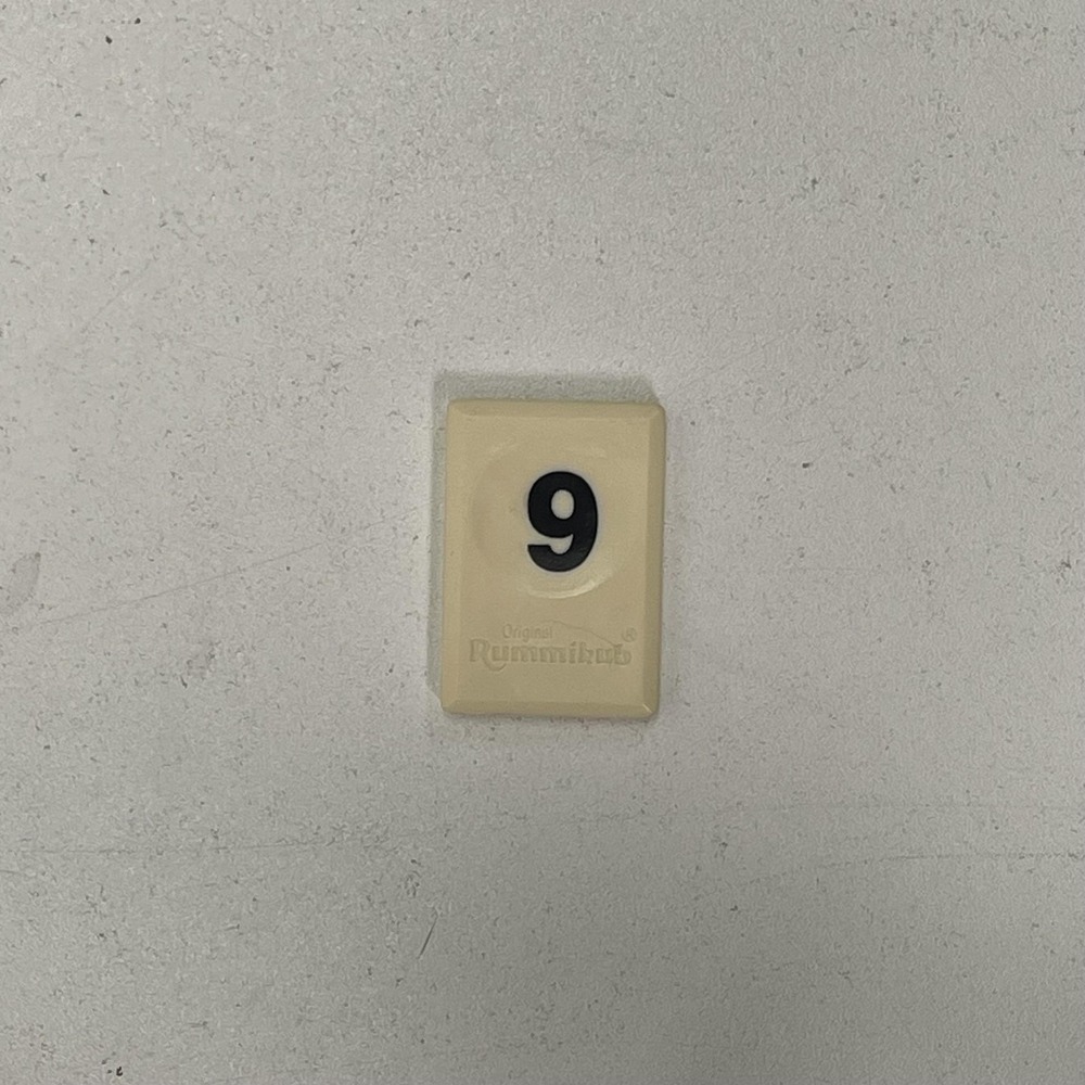 Rummikub‎ Replacement Tiles Black 9 Pressman 1997 Game Parts